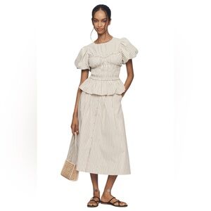 *NWT* En Saison Azra Button-Front Midi Skirt size XS